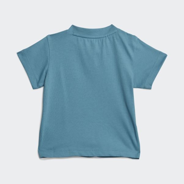 T-shirt Adidas Trèfle Bleu élégant