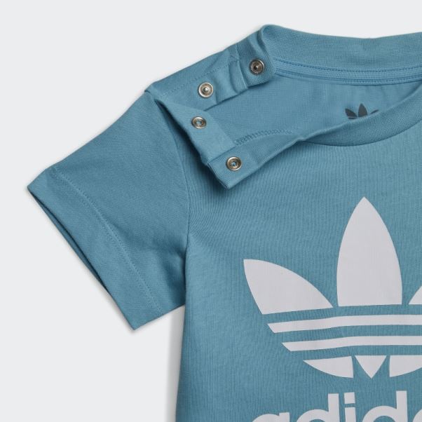 T-shirt Adidas Trèfle Bleu élégant