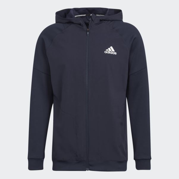 Sweat à Capuche Zippé D'entraînement D'encre Adidas