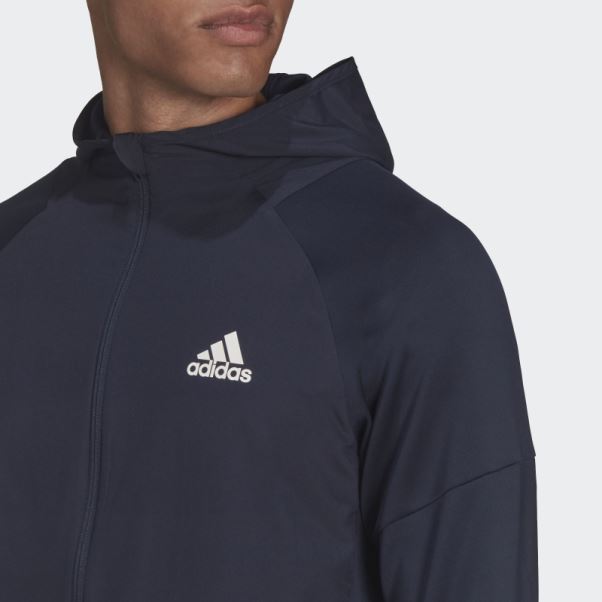 Sweat à Capuche Zippé D'entraînement D'encre Adidas