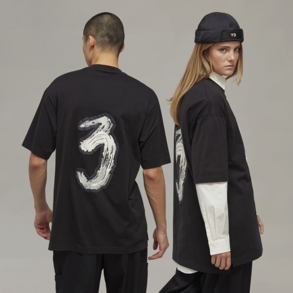 T-shirt élégant à Manches Courtes Avec Logo Graphique Adidas Y-3