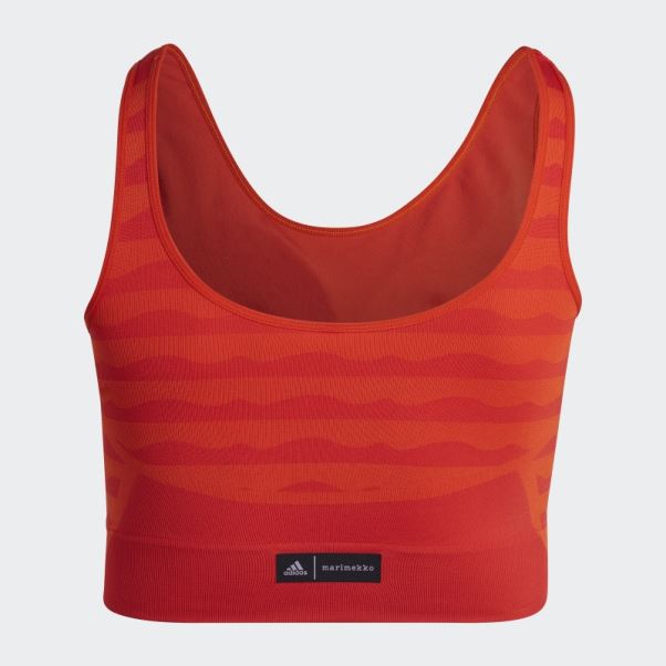 Soutien-gorge à Maintien Léger Adidas Marimekko Aeroknit (grande Taille) Orange