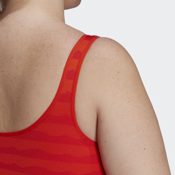 Soutien-gorge à Maintien Léger Adidas Marimekko Aeroknit (grande Taille) Orange