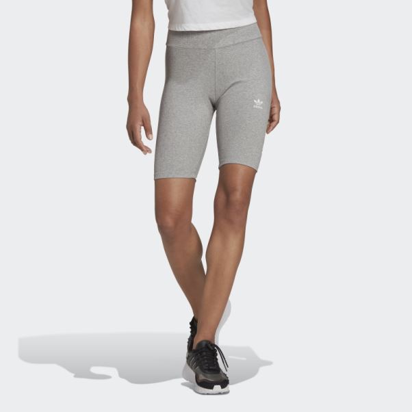 Collants Courts Adicolor Essentials Gris Moyen Adidas