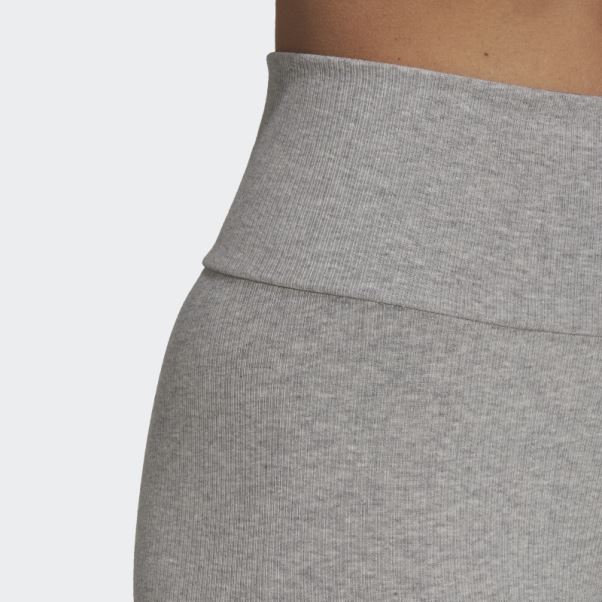 Collants Courts Adicolor Essentials Gris Moyen Adidas