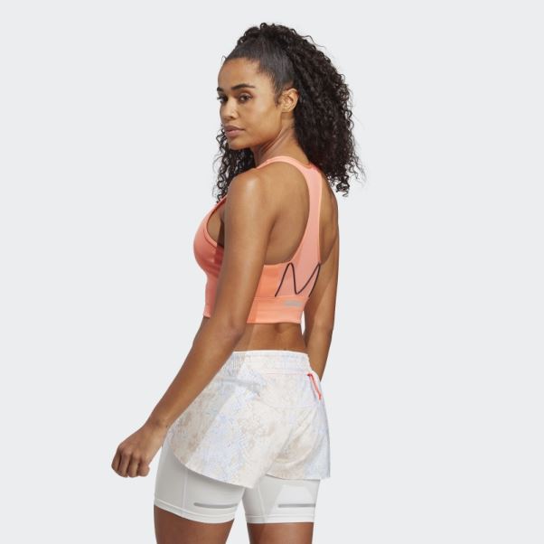 Soutien-gorge De Course à Maintien Moyen Corail Adidas