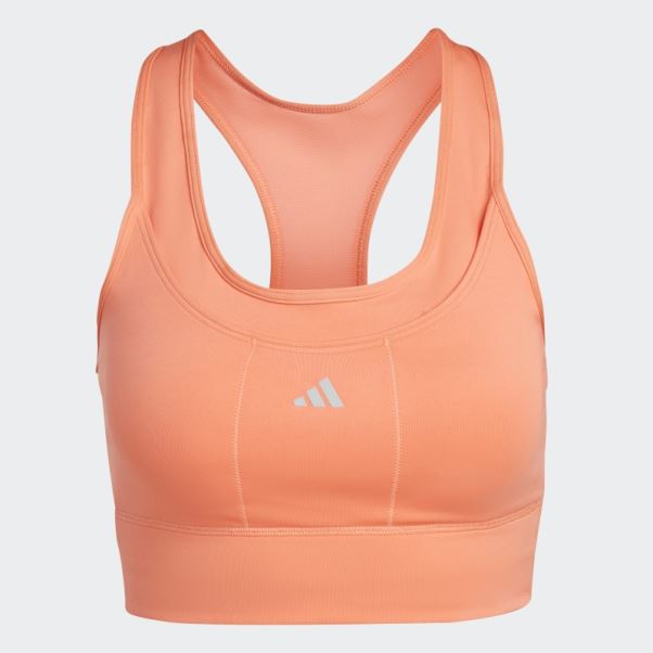 Soutien-gorge De Course à Maintien Moyen Corail Adidas