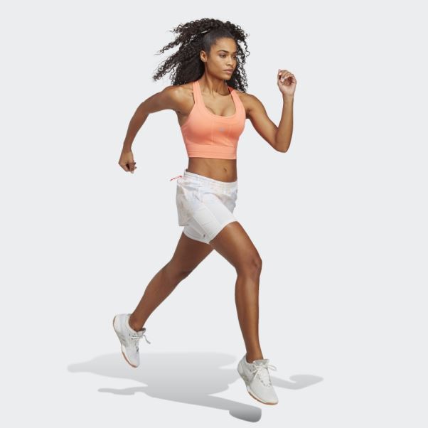 Soutien-gorge De Course à Maintien Moyen Adidas Corail