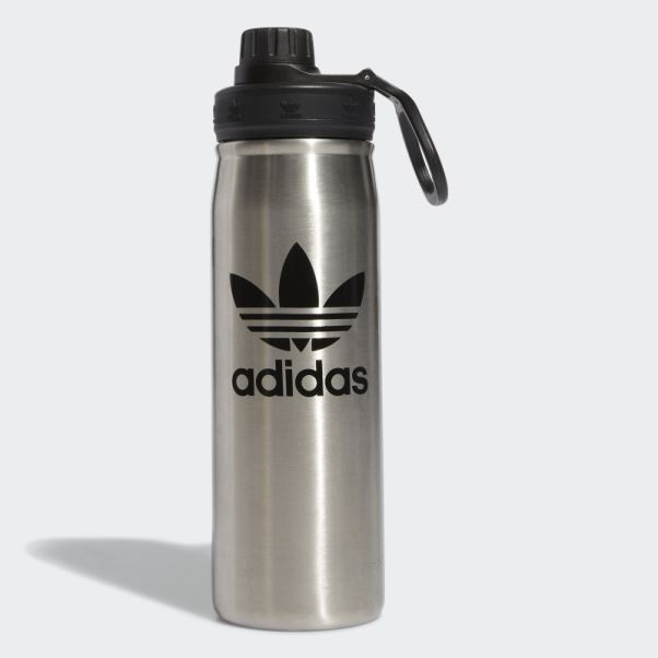 Bidon En Métal Adidas Acier 600 Ml Noir
