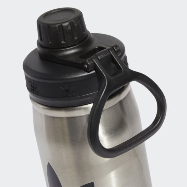 Bidon En Métal Adidas Acier 600 Ml Noir