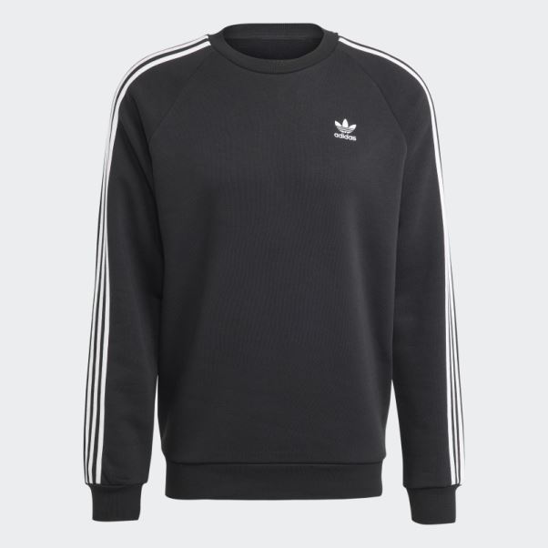 Sweat Adidas Adicolor Classics Crew 3-stripes Noir