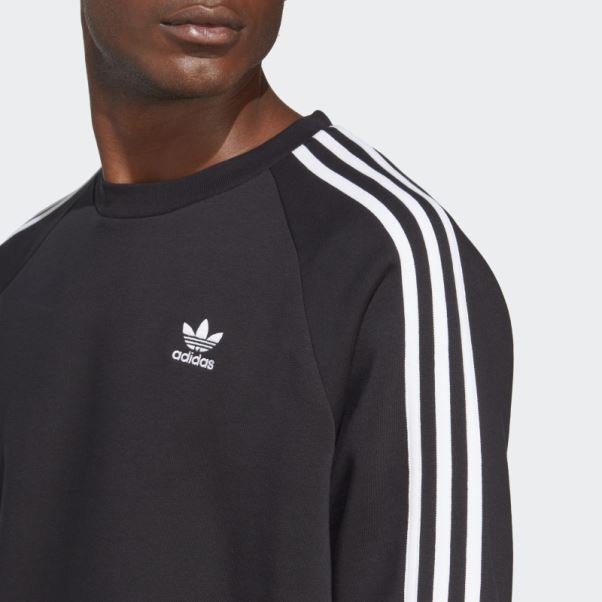 Sweat Adidas Adicolor Classics Crew 3-stripes Noir