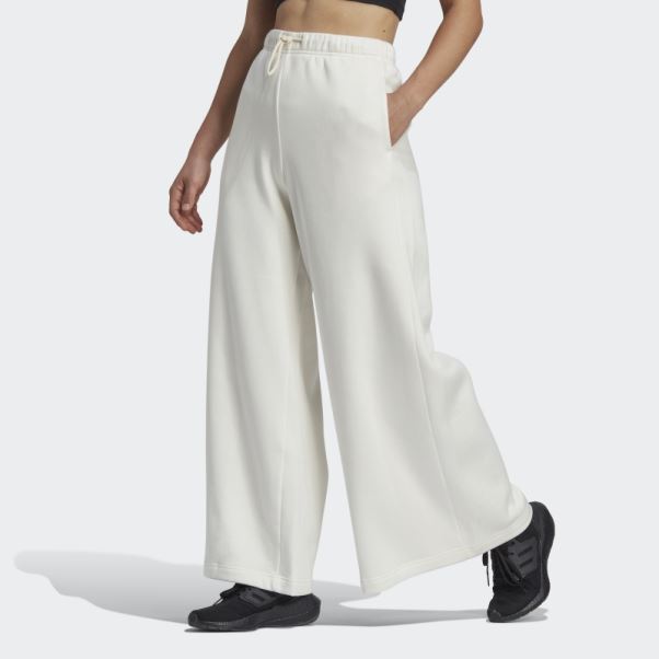 Pantalon Large En Polaire Adidas Studio Lounge Non Teint