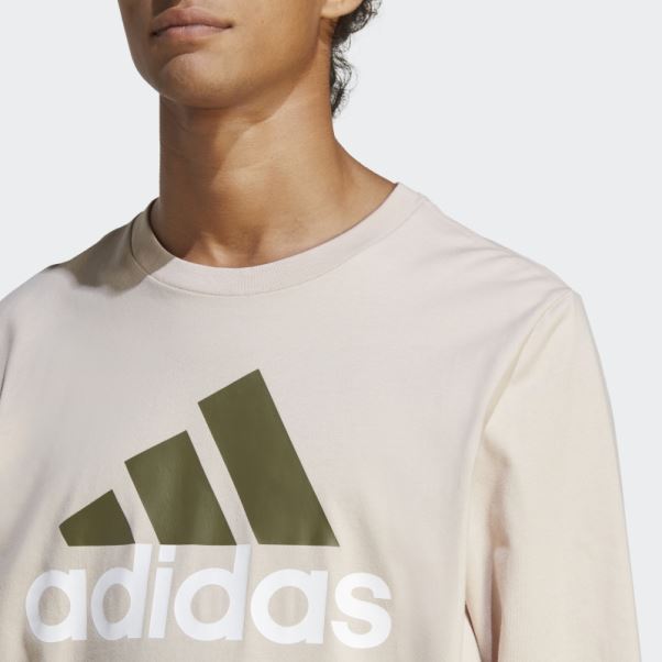 T-shirt à Manches Longues Adidas Essentials Taupe