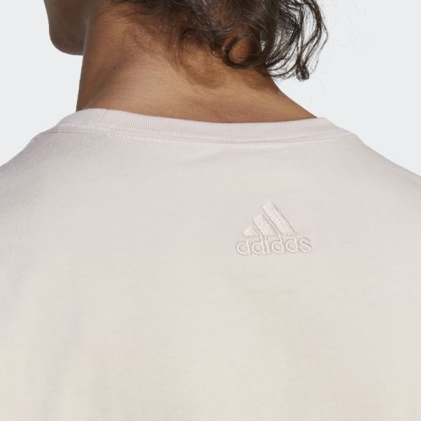 T-shirt à Manches Longues Adidas Essentials Taupe