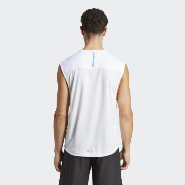 Débardeur De Base D'entraînement Blanc Adidas