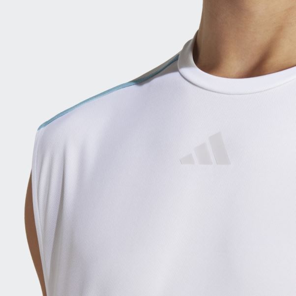 Débardeur De Base D'entraînement Blanc Adidas