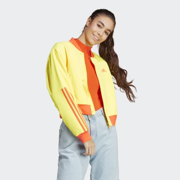 Veste Bomber Kidcore Adidas Jaune