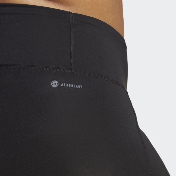Optime Stash Pocket Training 7/8 Leggings (taille Plus) Adidas Noir