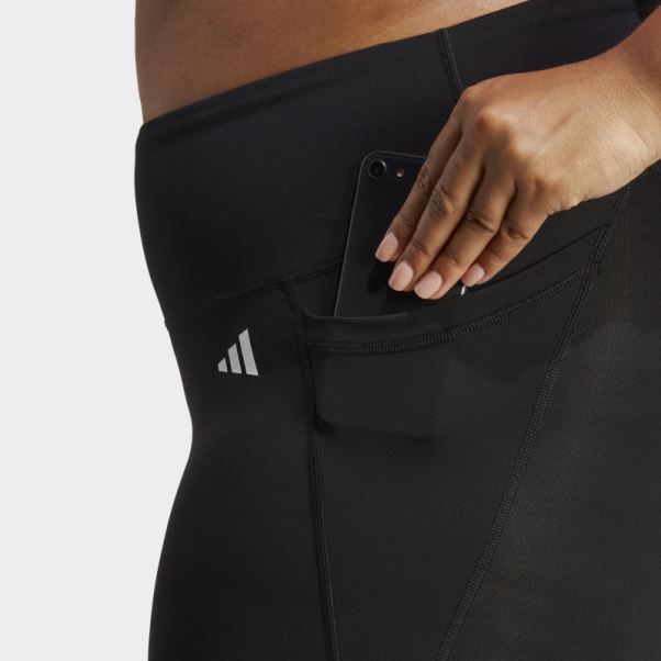 Optime Stash Pocket Training 7/8 Leggings (taille Plus) Adidas Noir