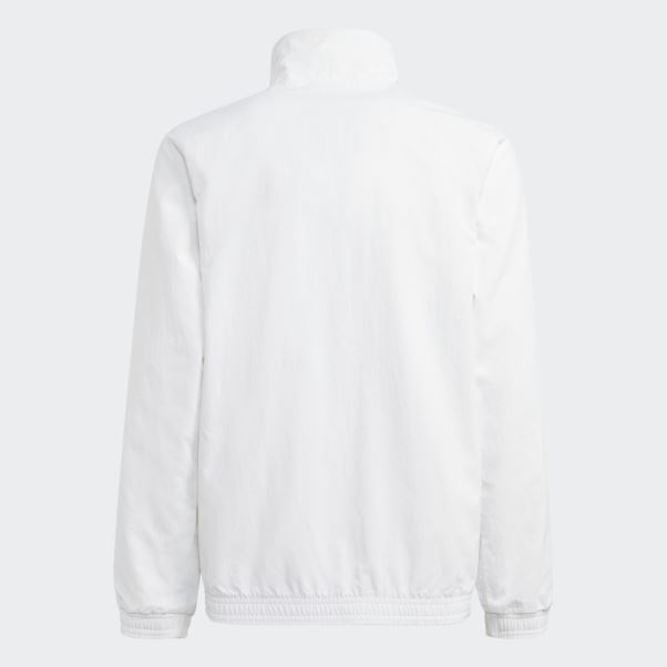 Veste Hymne Du Real Madrid Adidas Blanche