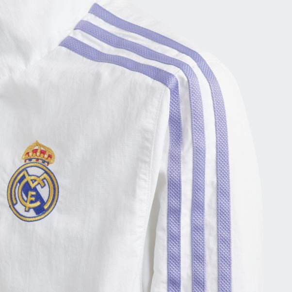 Veste Hymne Du Real Madrid Adidas Blanche