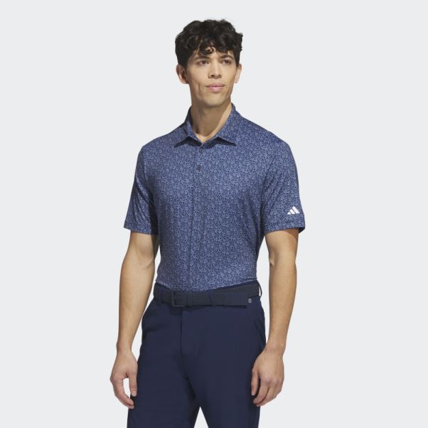 Polo De Golf Imprimé Ultimate365 Bleu Marine Adidas
