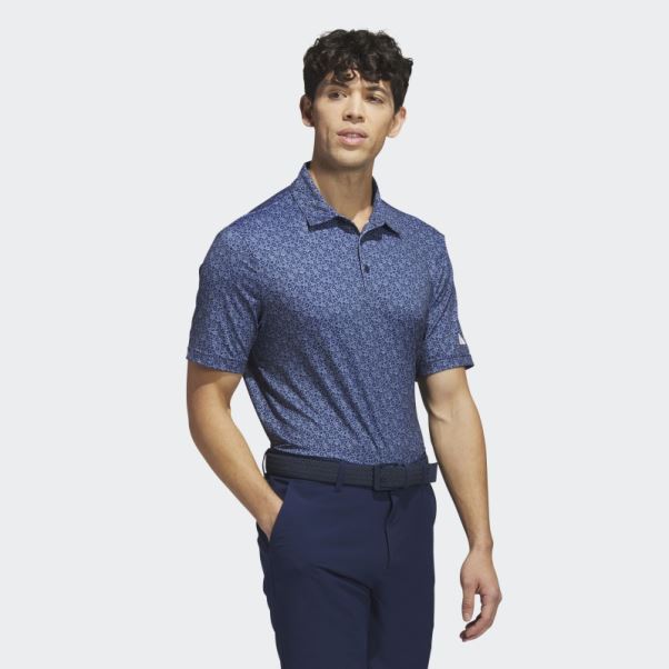 Polo De Golf Imprimé Ultimate365 Bleu Marine Adidas