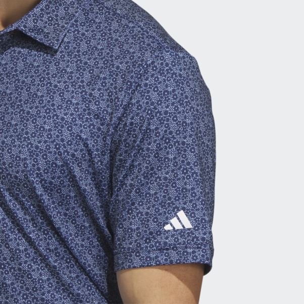 Polo De Golf Imprimé Ultimate365 Bleu Marine Adidas