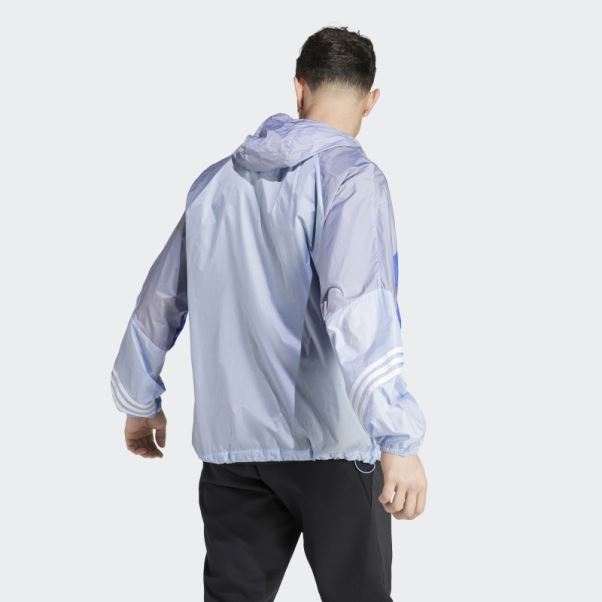Wind.rdy Anorak à Capuche Adidas Bleu Aube