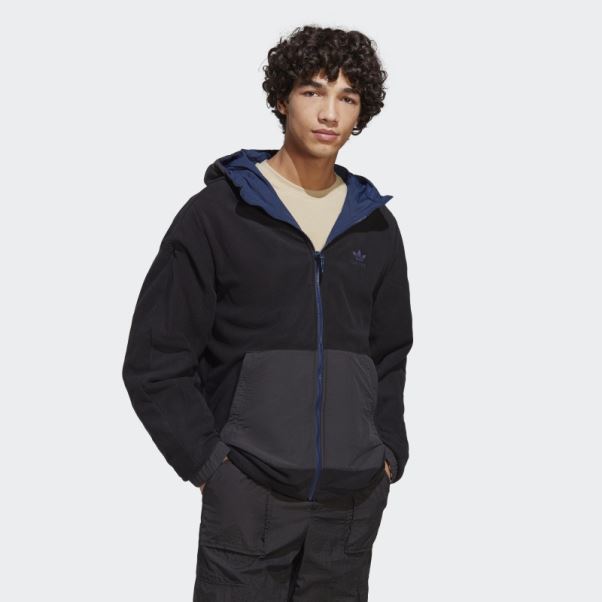 Veste Polaire Réversible Adidas Indigo Nuit