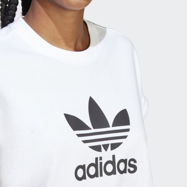 T-shirt Adicolor Classics Trèfle Court Blanc Adidas