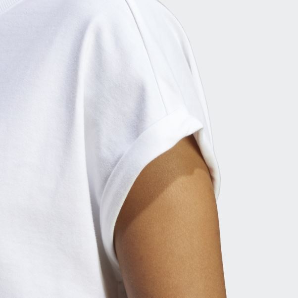 T-shirt Adicolor Classics Trèfle Court Blanc Adidas