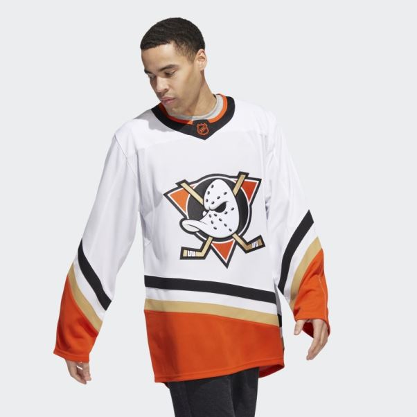 Maillot Adidas Ducks Authentique Reverse Wordmark Blanc