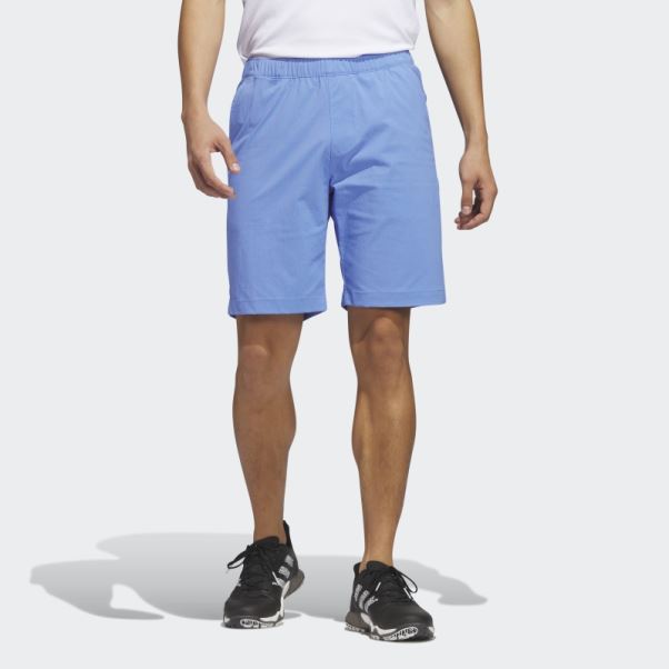 Short De Golf 9 Pouces Adidas Ripstop Bleu
