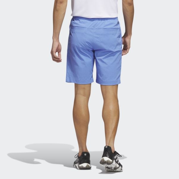 Short De Golf 9 Pouces Adidas Ripstop Bleu