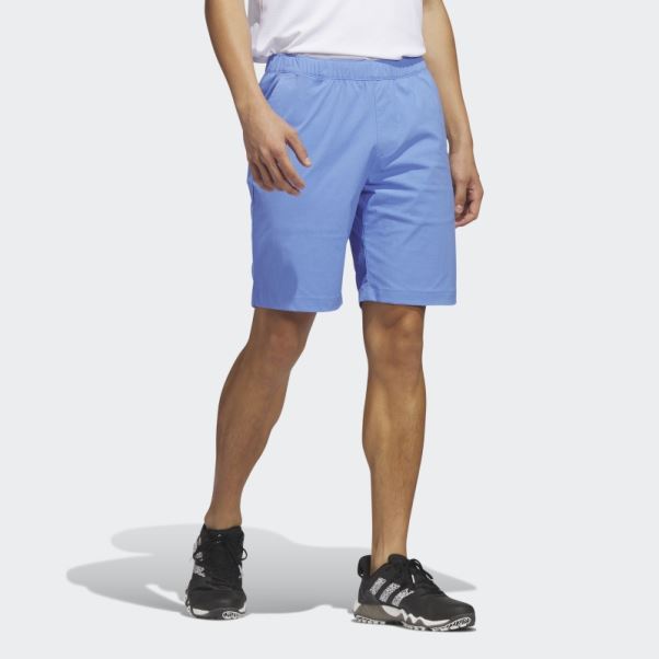 Short De Golf 9 Pouces Adidas Ripstop Bleu