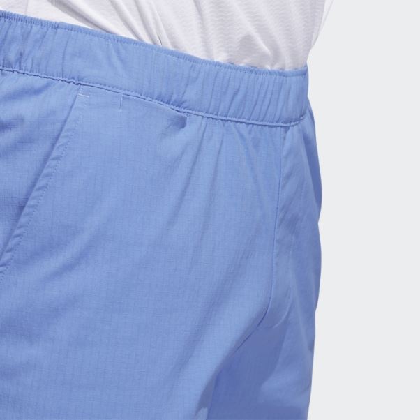 Short De Golf 9 Pouces Adidas Ripstop Bleu