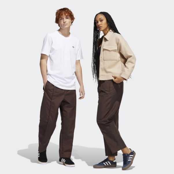 Pantalon Pintuck (neutre) Adidas Marron