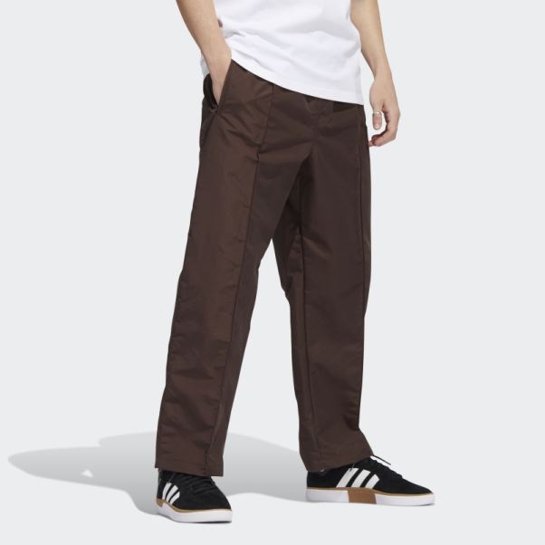 Pantalon Pintuck (neutre) Adidas Marron