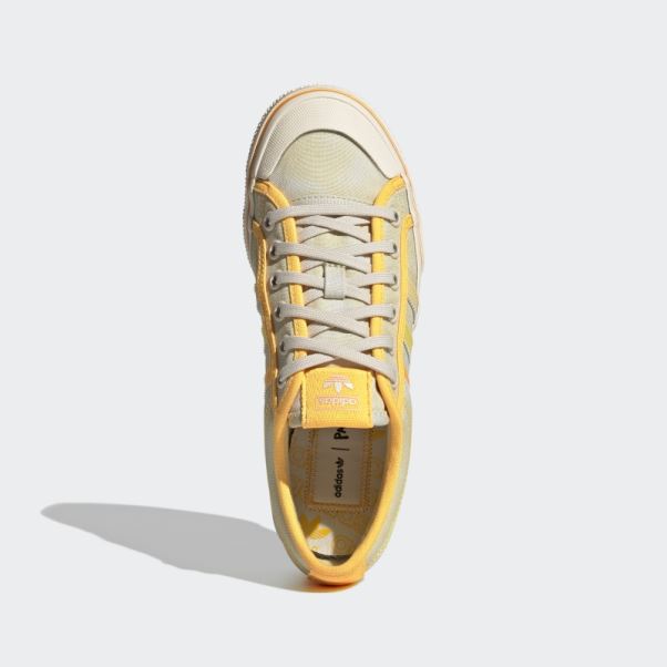 Nizza Plate-forme Chaussures Jaune Adidas