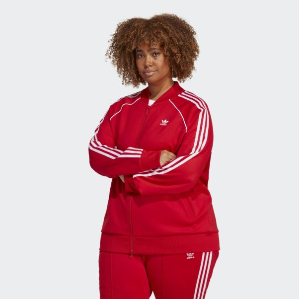 Adidas Scarlet Adicolor Classics Sst Track Top (taille Plus)