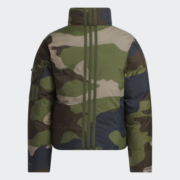 Doudoune Aop Camo En Nylon Léger Adidas