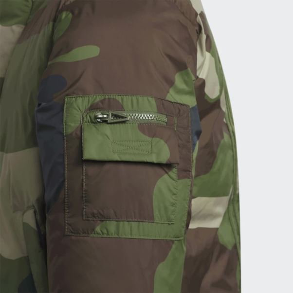 Doudoune En Nylon Léger Adidas Aop Camo