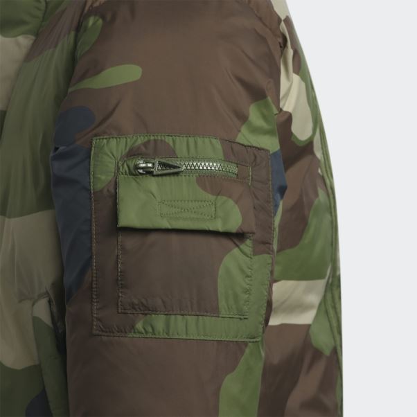 Doudoune En Nylon Léger Adidas Aop Camo