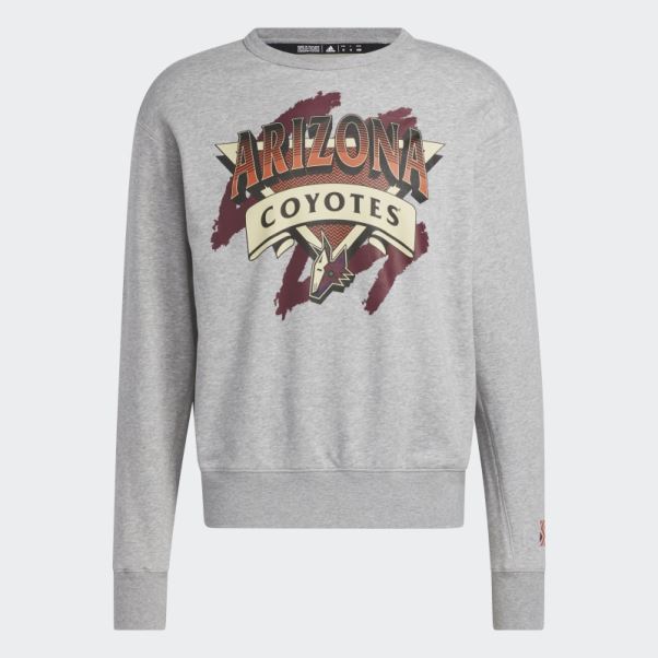 Sweat Adidas Coyotes Vintage Crew Gris Moyen