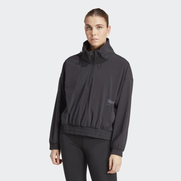 Entraînement Exercice Snacking Veste Coupe-vent Noir Adidas