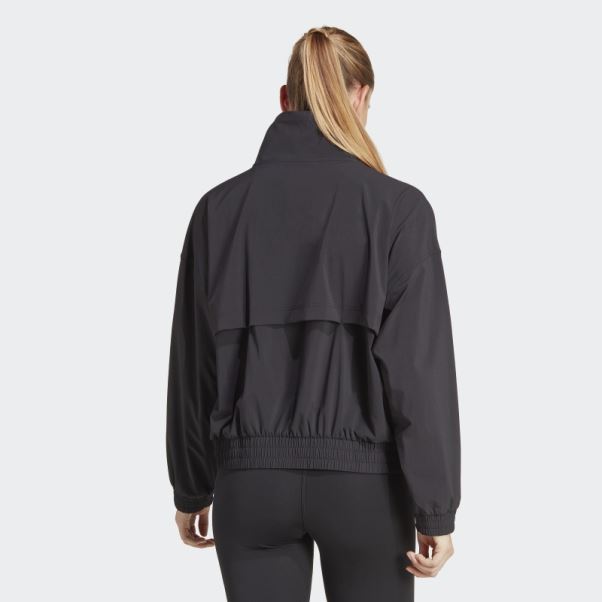 Entraînement Exercice Snacking Veste Coupe-vent Noir Adidas