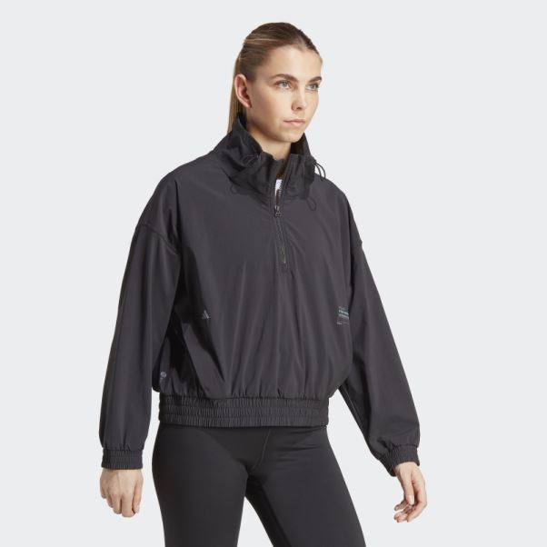 Entraînement Exercice Snacking Veste Coupe-vent Noir Adidas