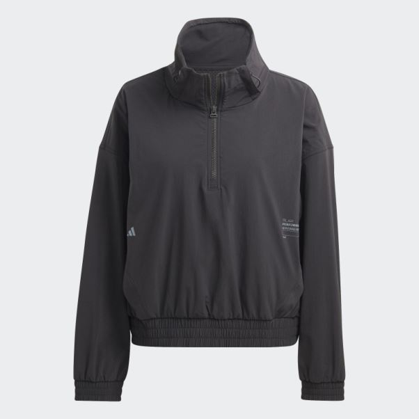 Entraînement Exercice Snacking Veste Coupe-vent Noir Adidas